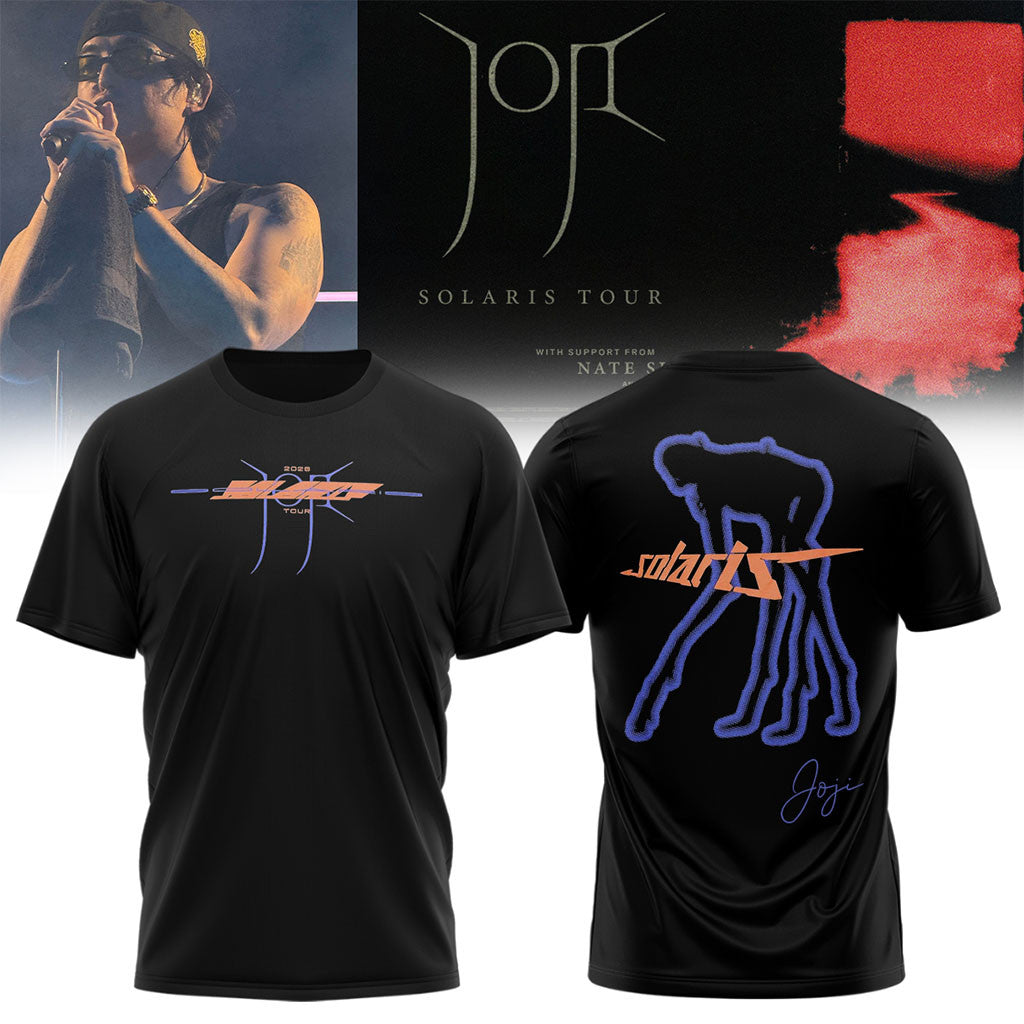 Joji Solaris Tour 2026 T-Shirt Black Joji Merch Signed Gift For Music Lovers - Merchluma