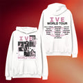 Ive Merch 2026 White Photo Collage Tour Hoodie Ive Merch World Tour Kpop Gear Gift For Fans - Merchluma