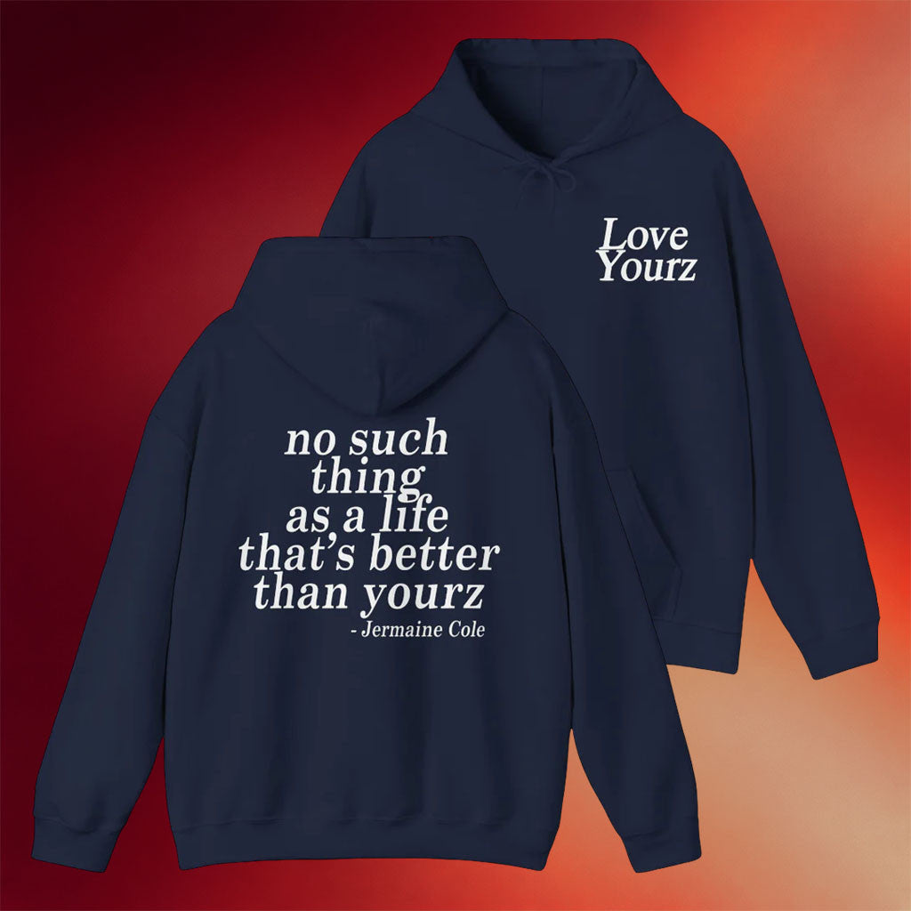 J Cole Fall Off Tour Merch 2026 Love Yourz Hoodie Navy JCole Merch Best Gift For Rapper Fans - Merchluma