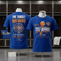 New York Knicks Target On Our Backs Title Defense T-Shirt NY Knicks Champions Merch Fan Gifts - Merchluma