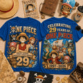 One Piece 1997-2026 Anniversary T-Shirt One Piece Merch Best Gift For Anime Fans - Merchluma