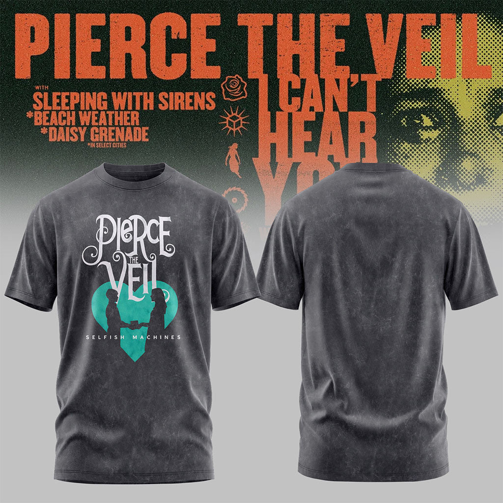 Pierce The Veil Merch I Can't Hear You World Tour Australia 2026 Shirt Music Clothing Fan Gifts - Merchluma