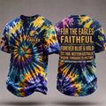West Coast Eagles Merch For The Eagles Faithful Forever Blue And Gold Tie Dye T-Shirt Men - Merchluma
