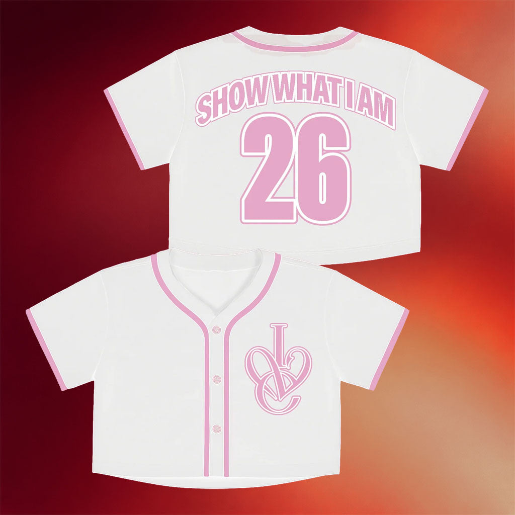 Ive Merch 2026 Show What I Am Baseball Jersey White Ive World Tour Merch Gift For DIVE - Merchluma