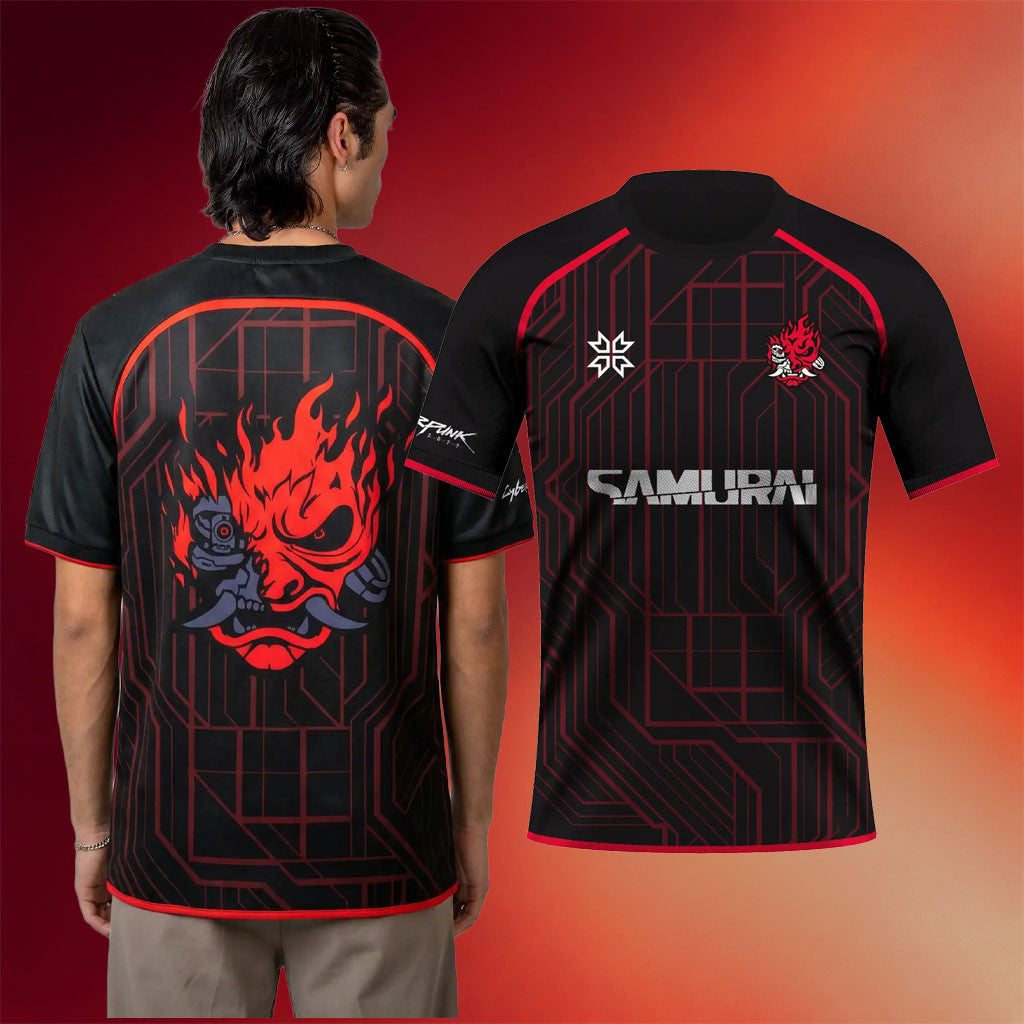 Cyberpunk 2077 Merch 2026 Samurai Jersey Shirt Birthday Ideas For Brothers - Merchluma