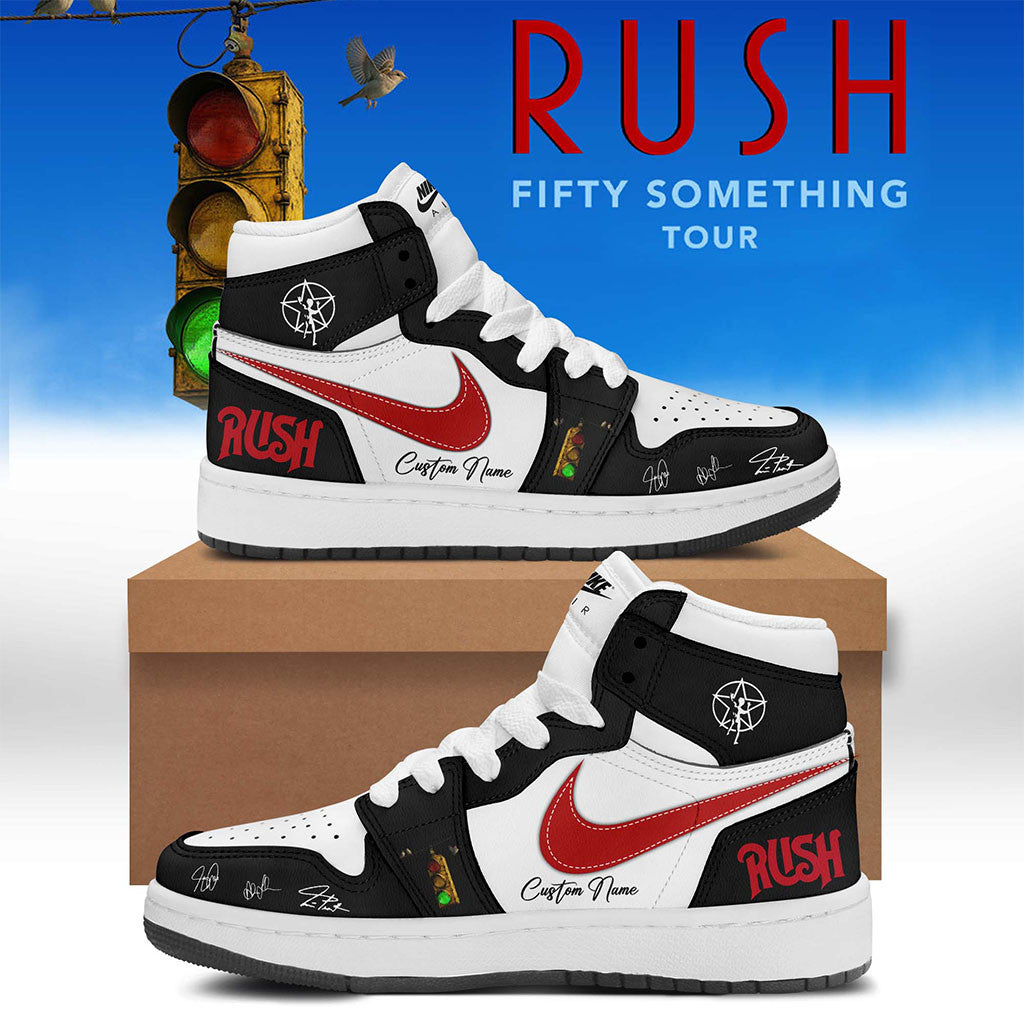 Personalized RUSH Fifty Something Tour 2026 Signed Shoes RUSH Merch Gifts For Rock Fan - Merchluma