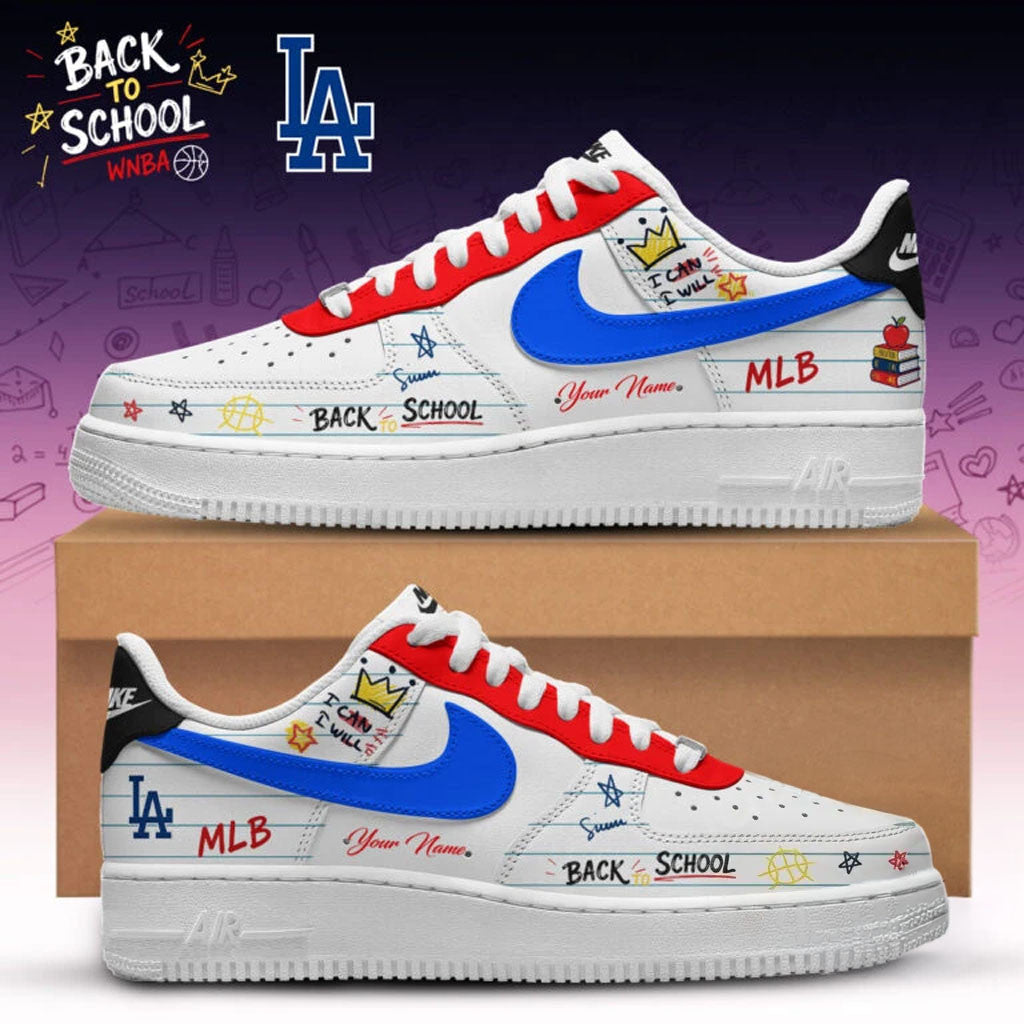 Personalized Los Angeles Dodgers X Back To School Shoes Sneakers Dodgers Merch Best Gifts - Merchluma