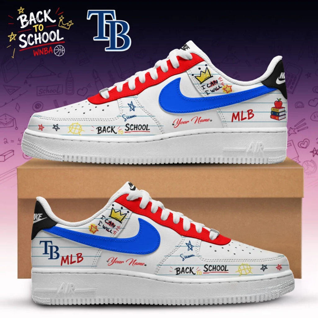 Personalized Tampa Bay Rays X Back To School Shoes Sneakers Rays Merch Gifts For Fans - Merchluma