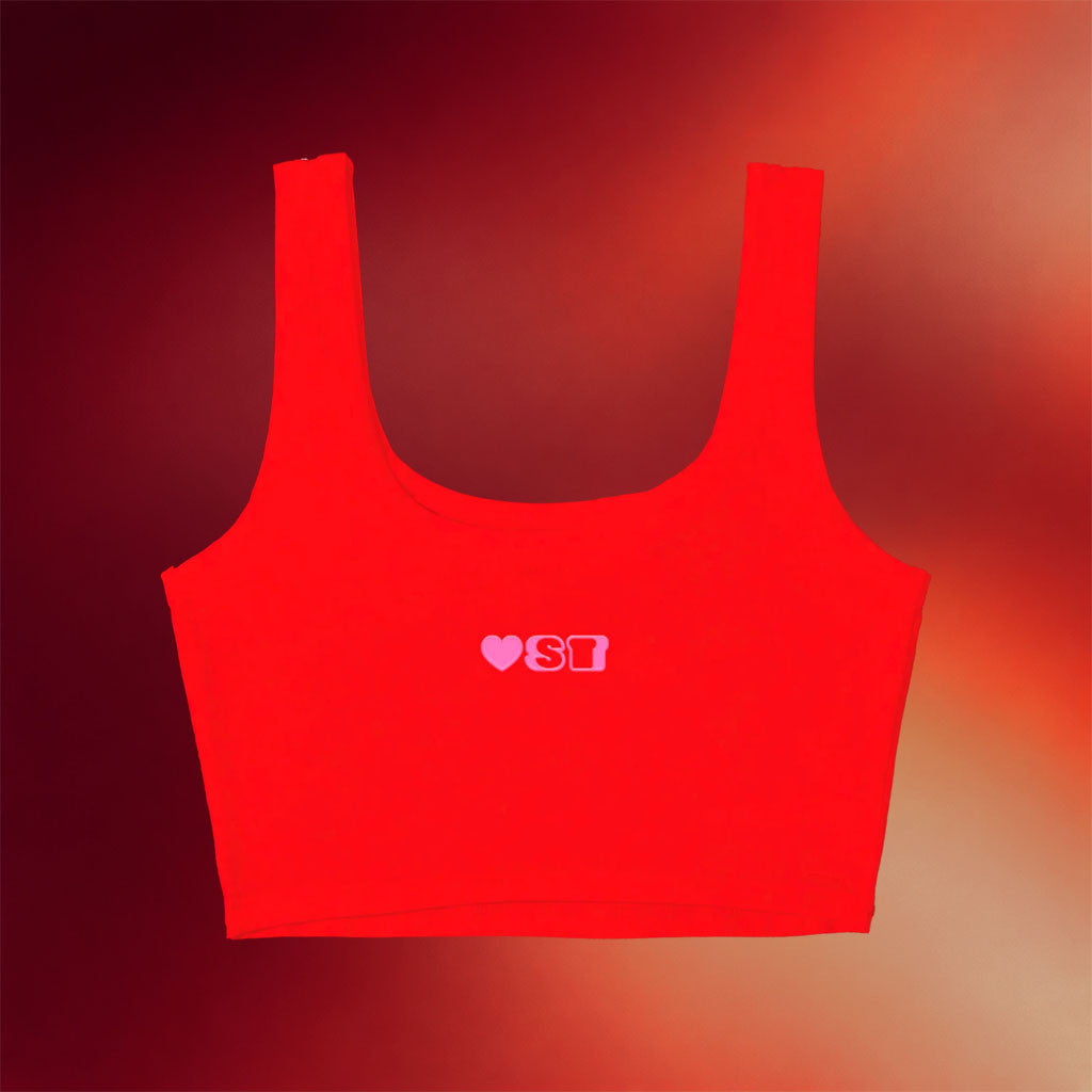 Sofi Tukker Merch 2026 Red ST Cropped Tank Top Music Lover Gift Ideas For Her - Merchluma