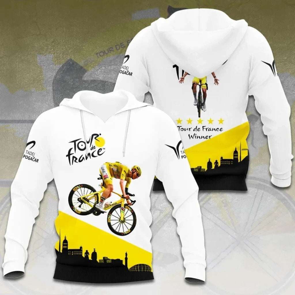 Tadej Pogacar Tour De France Winner Hoodie 2026 Tadej Pogacar Merch Gifts For Fans - Merchluma