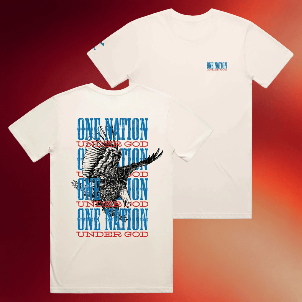 TPUSA Merch 2026 One Nation Under God T-Shirt Eagle Shirt Independence Day Gifts - Merchluma