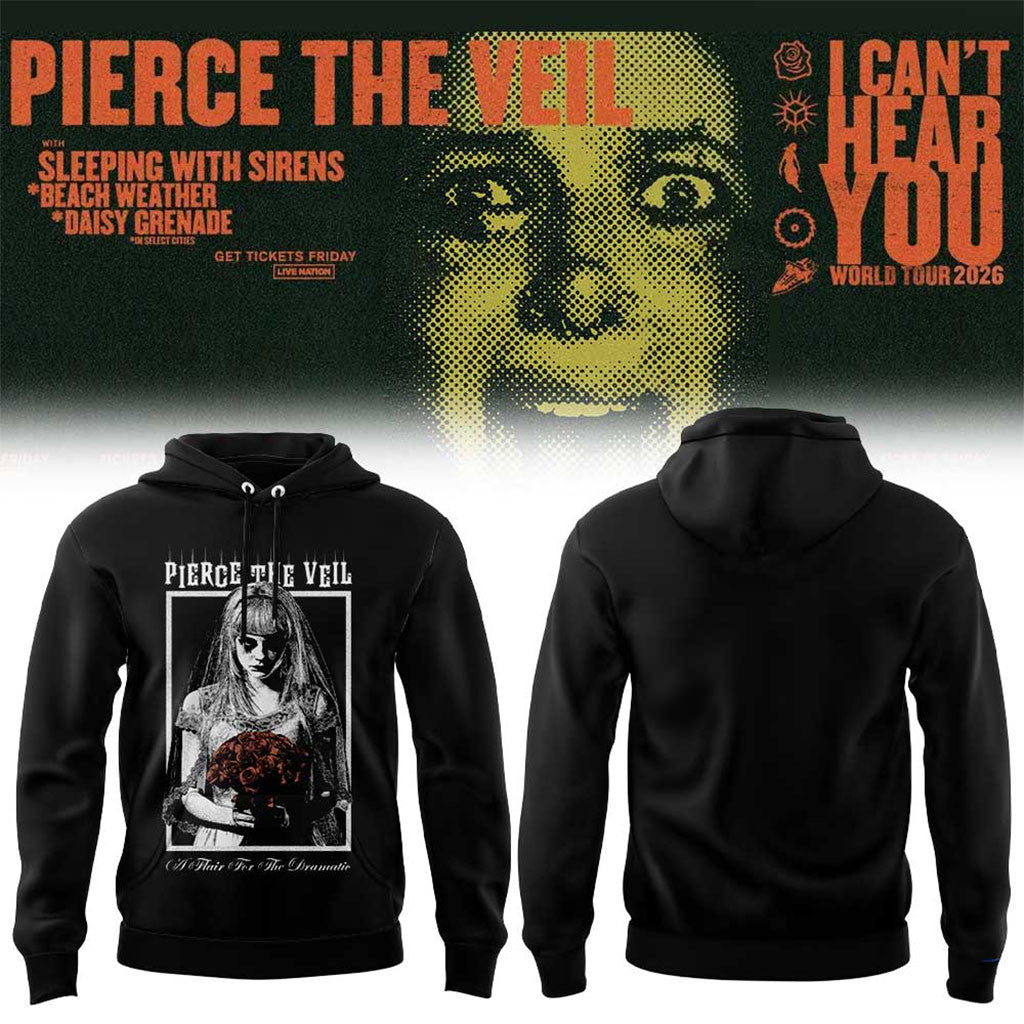 Pierce The Veil Merch I Can't Hear You World Tour 2026 Hoodie Gifts For Husband - Merchluma