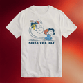 Super7 Merch 2026 Peanuts Seize The Day T-Shirt Gifts Ideas For Besties - Merchluma