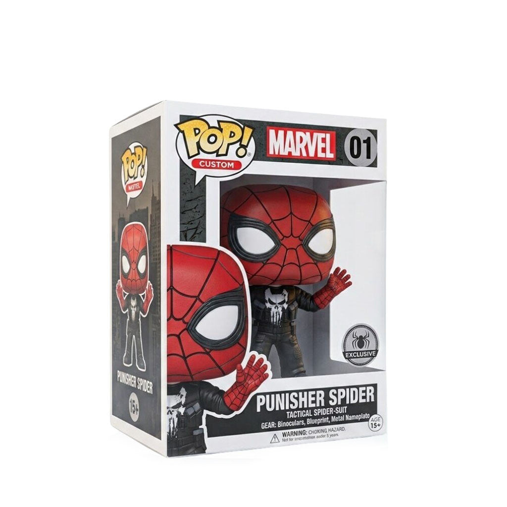 Punisher X Spiderman Brand New Day Funko Pop Punisher Spider Figure Pop Superhero Fan Merch - Merchluma