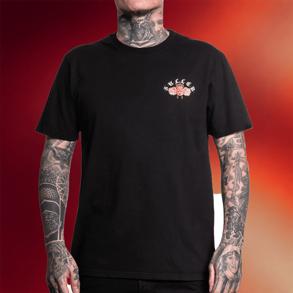 Sullen Clothing Merch Consecrated T-Shirt Rose And Skull Sullen Shirt Birthday Gift For Father - Merchluma