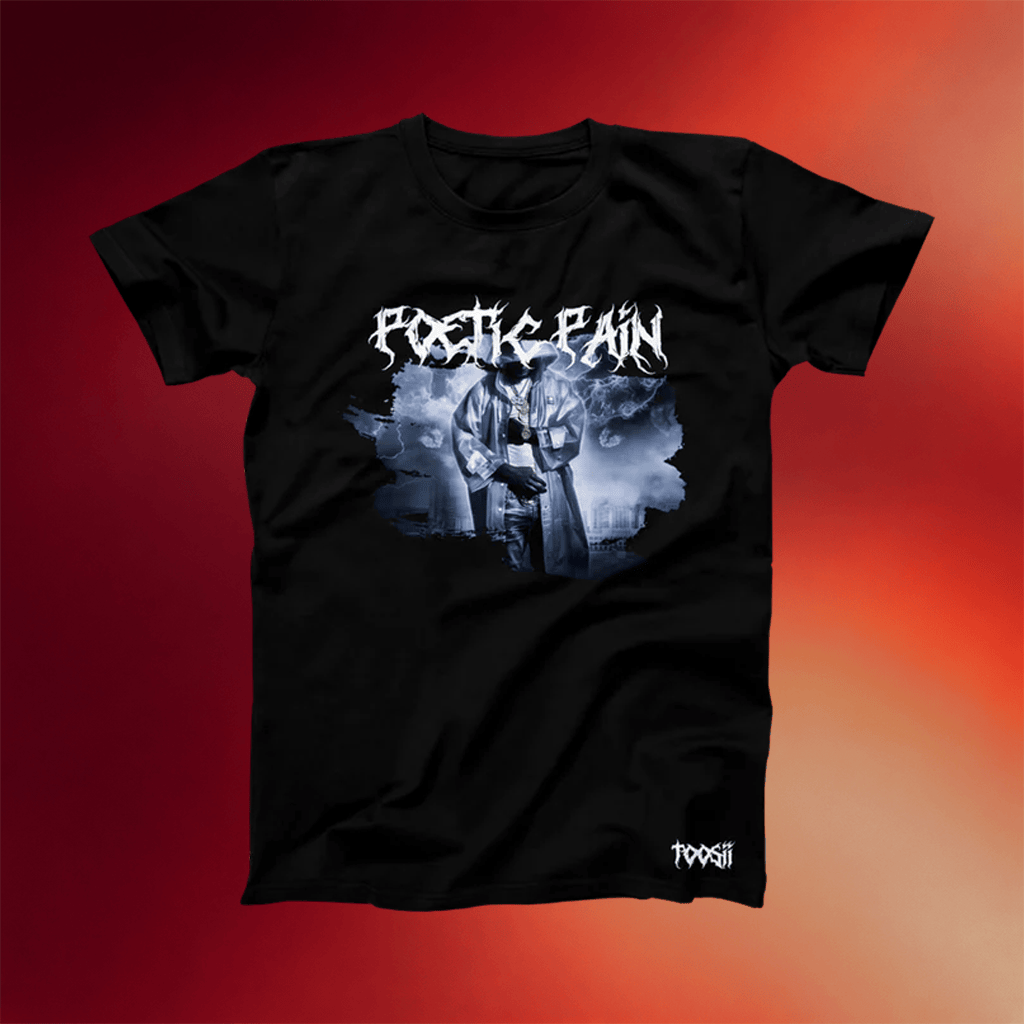 Toosii Merch 2026 Poetic Pain Album Art Black T-Shirt Best Gift For Rap Lovers - Merchluma