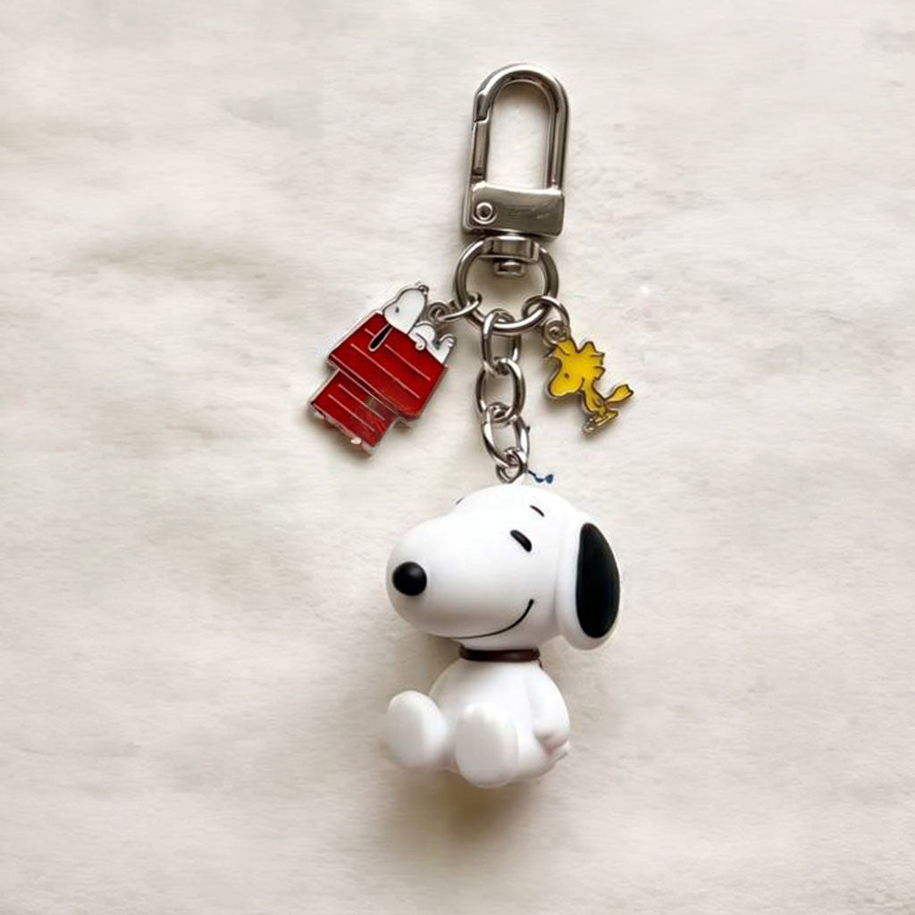 Snoopy Emotional Support Keychain Snoopy Merch Gifts For Cartoon Lovers - Merchluma
