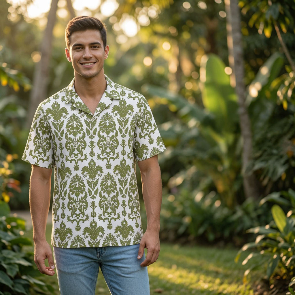 The Von Trapp Curtain Drapes Hawaiian Shirt The Von Merch Gift Ideas For Husband - Merchluma