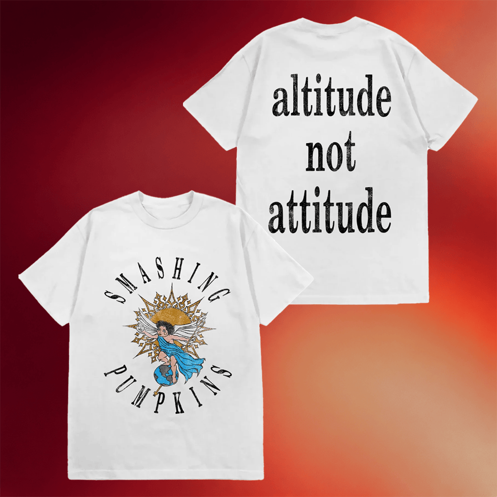 Smashing Pumpkins Merch 2026 Altitude Not Attitude T-Shirt Cool Gifts For Rock Lovers - Merchluma