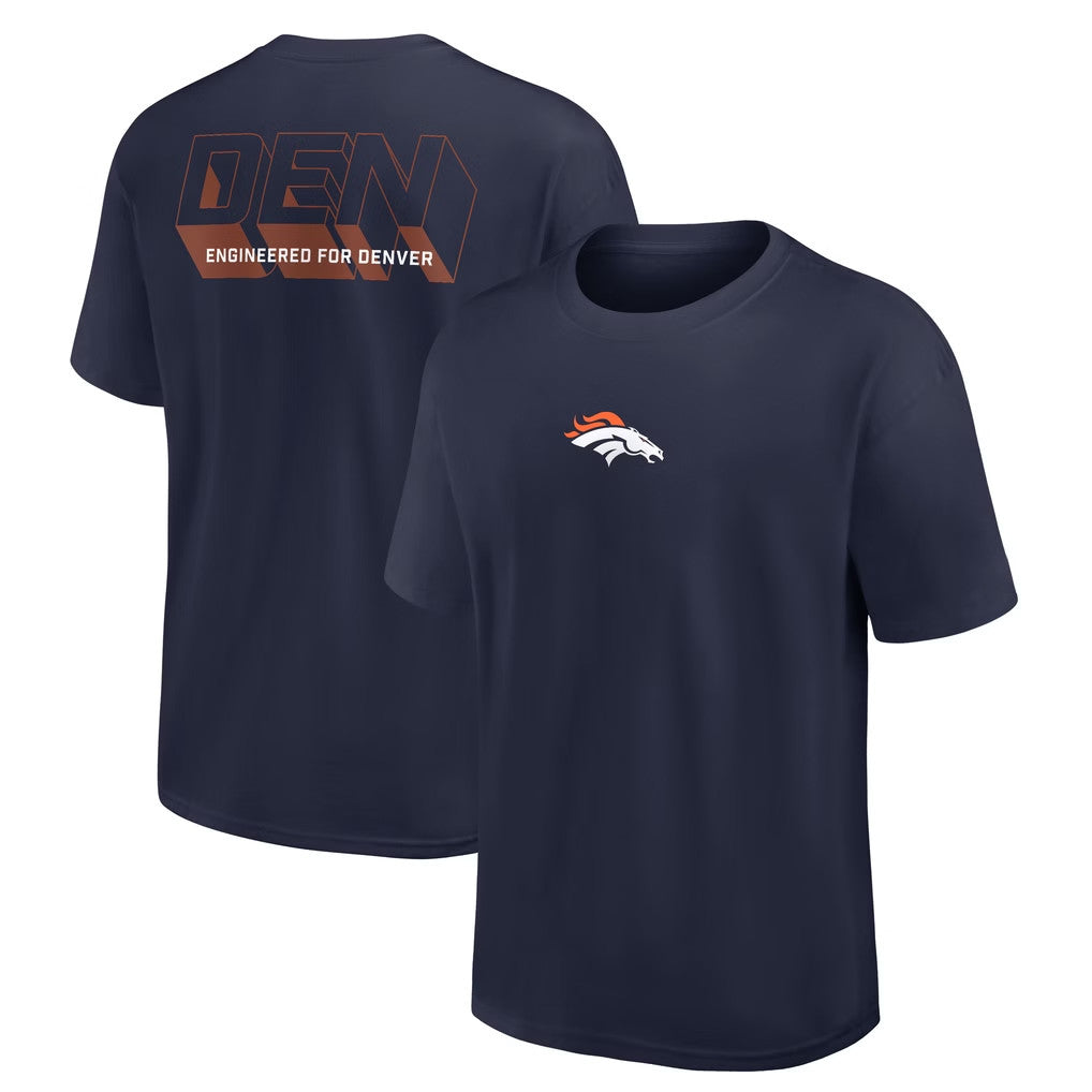 Denver Broncos Merch 2026 Denver Broncos Dominate The Game T-Shirt Engineered For Denver Shirt - Merchluma