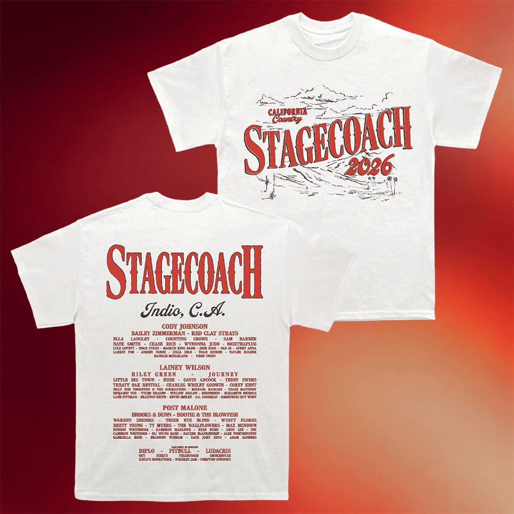 Stagecoach Merch California Country 2026 Lineup T-Shirt Best Gifts For Music Lovers - Merchluma