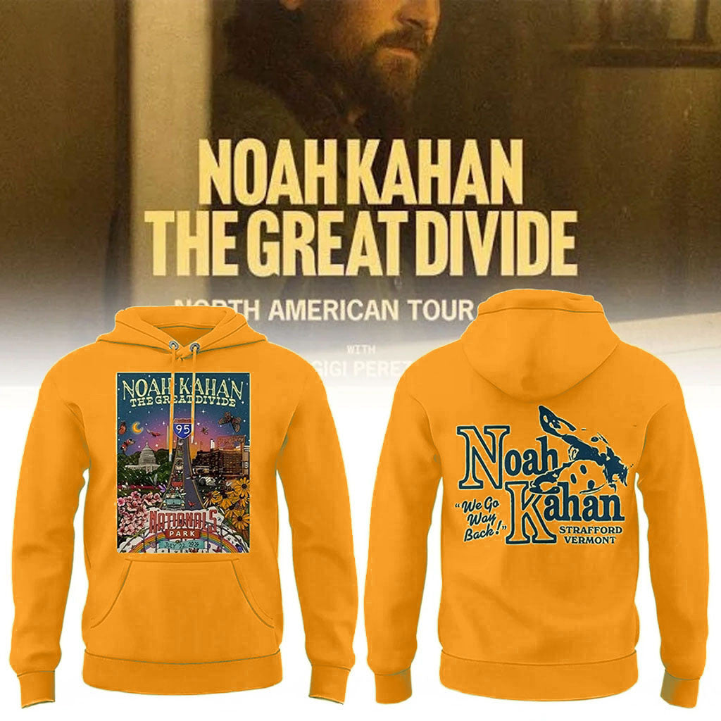 Noah Kahan Merch NK The Great Divide Tour At Nationals Park Hoodie 2026 Gift For Music Fans - Merchluma