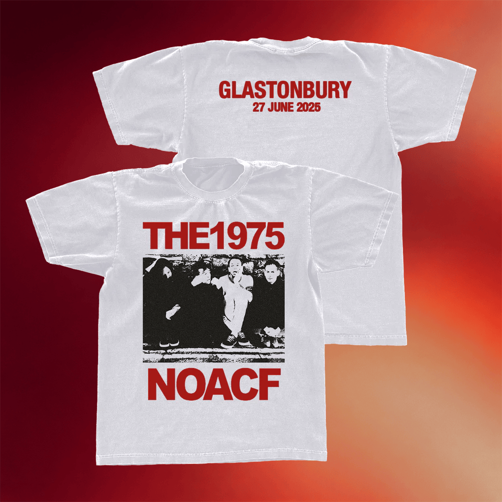 The 1975 Merch NOACF Photo Glastonbury 2025 T-Shirt The 1975 Shirt Best Gifts For Pop Band Fan - Merchluma