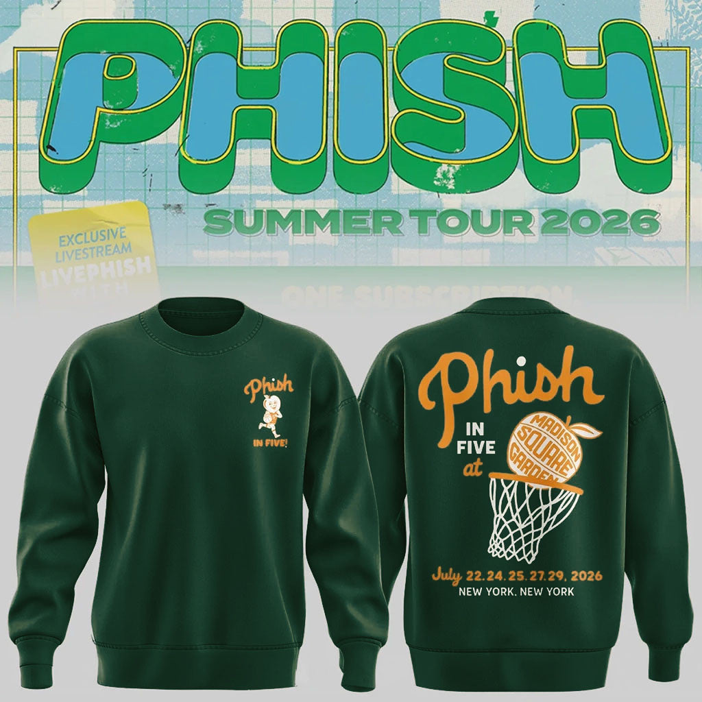 Phish Summer Tour 2026 At Madison Square Garden NY Sweatshirt Phish Band Merch Fan Gifts - Merchluma