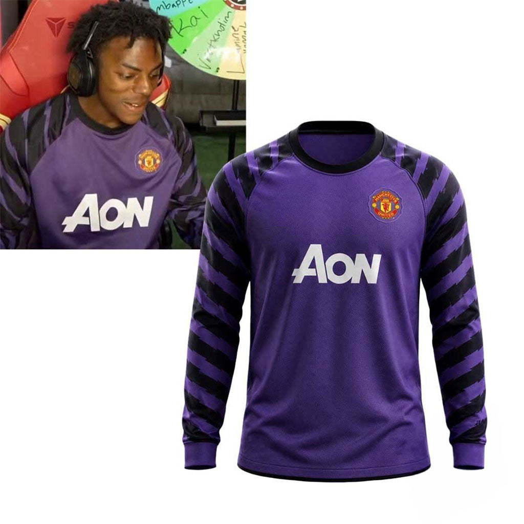 IShowSpeed 2010 11 Manchester United GK Long Sleeve Jersey IShowSpeed Merch Gift For Brothers - Merchluma