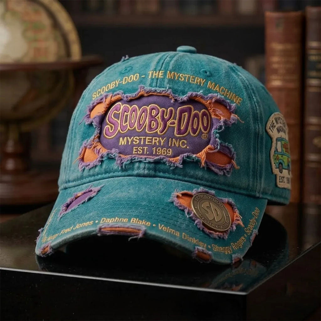 Scooby-Doo The Mystery Machine Distressed Baseball Cap 2026 Scooby-Doo Merch Brother Gifts - Merchluma