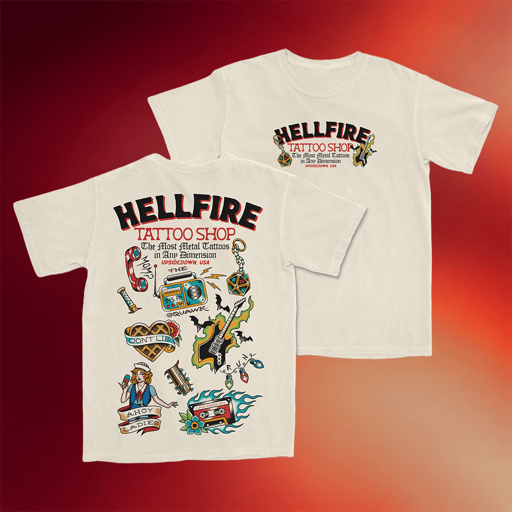 The Lost Bros Merch 2026 Hellfire Tattoo Shop T-Shirt Best Father's Day Gifts For Him - Merchluma