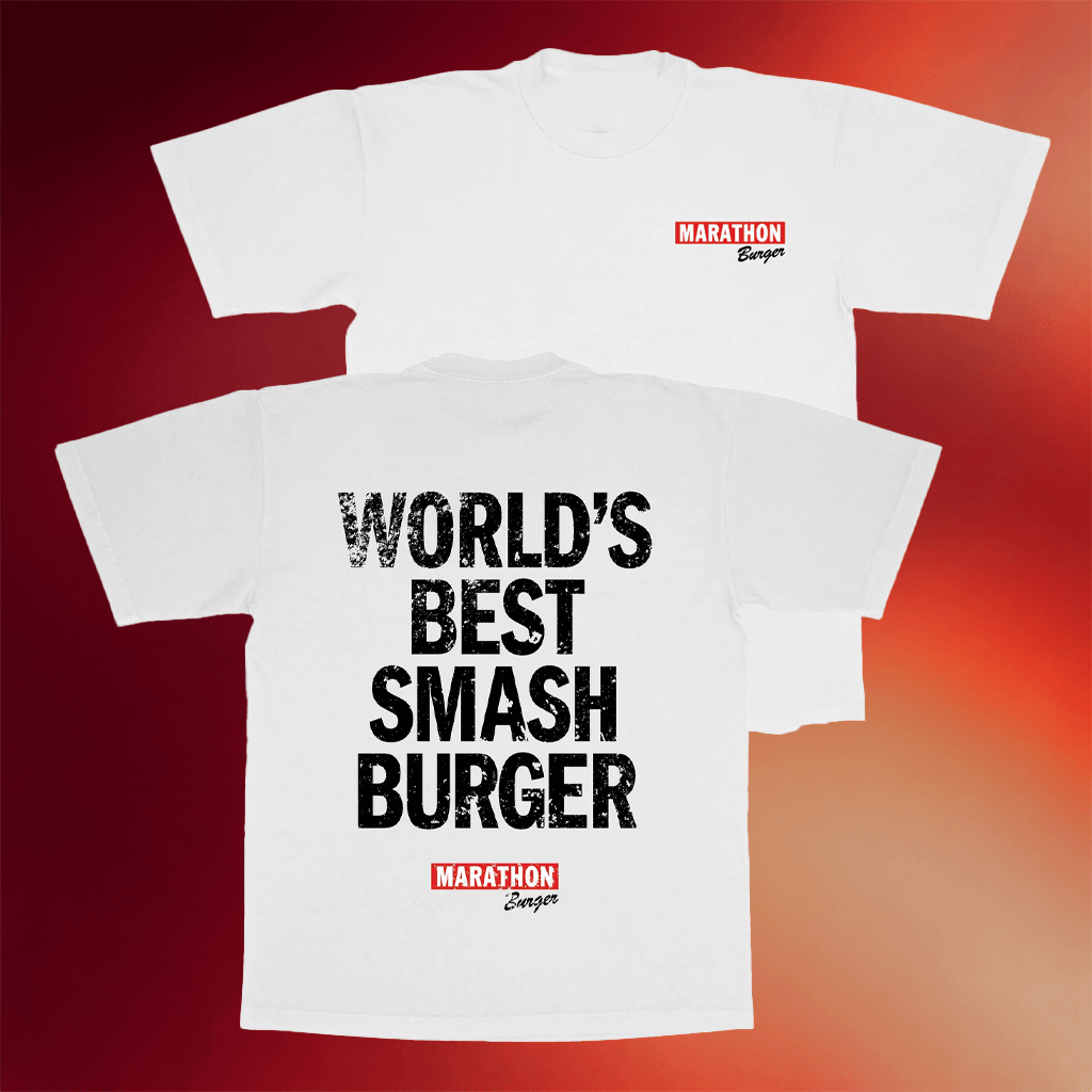 The Marathon Clothing Shop Merch 2026 World's Best Smash Burger T-Shirt White Gifts For BFF - Merchluma