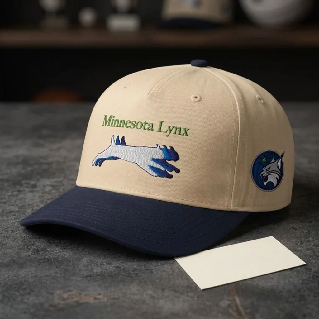 Minnesota Lynx Vintage Embroidered Hat MN Lynx Merch Best Gift For Basketball Lovers - Merchluma