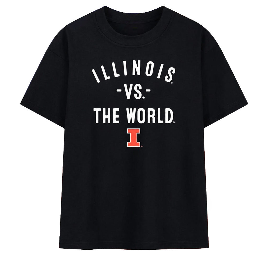 Illinois Vs The World Fighting Illini Shirt 2026 Illinois Fighting Illini Merch Sport Fan Gifts - Merchluma