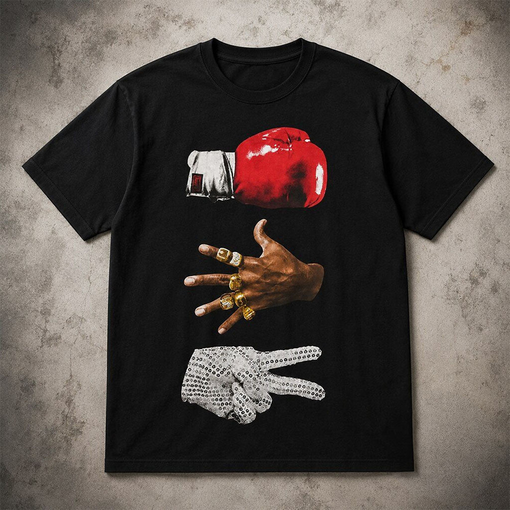 Rock Paper Scissors Legends Shirt 3 Mikes Mike Tyson Michael Jordan Michael Jackson Merch - Merchluma