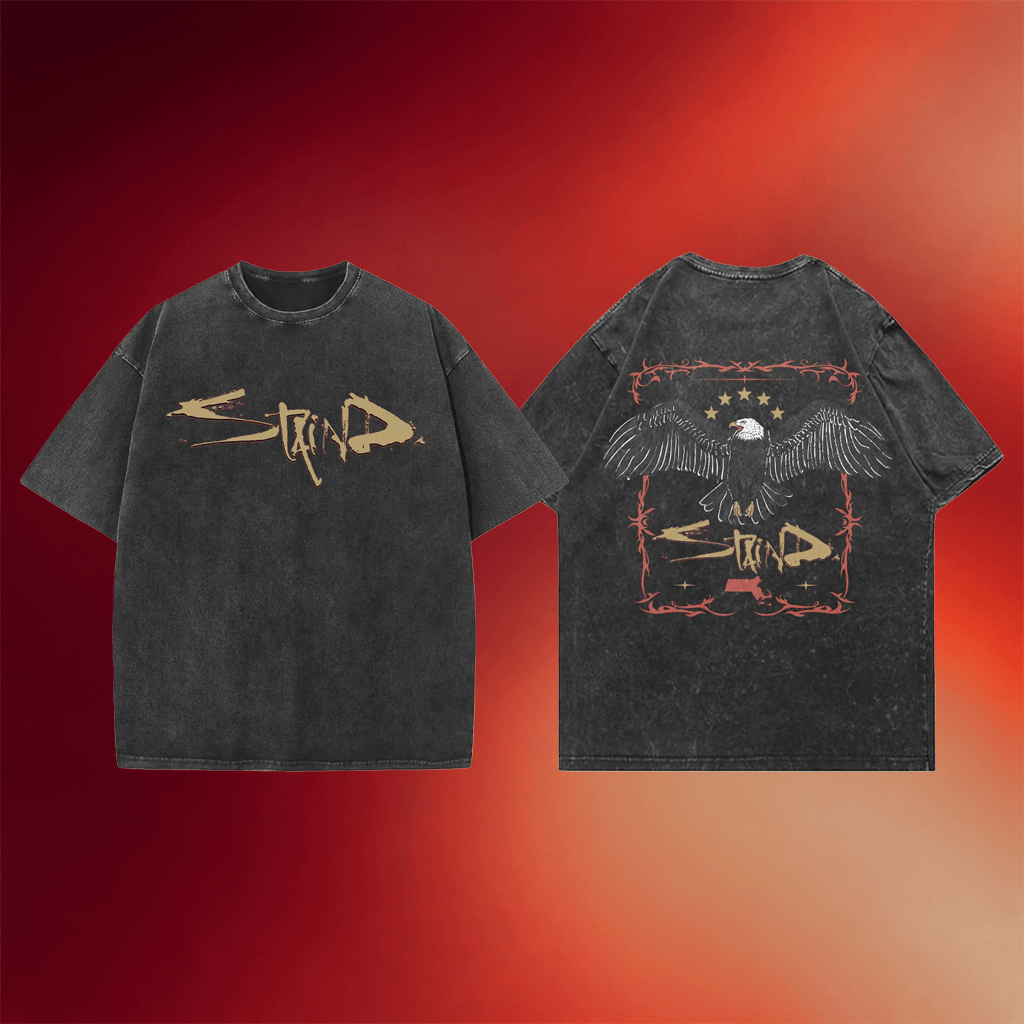 Staind Merch Eagle Staind Wash T-Shirt Best Gifts For Music Lovers - Merchluma