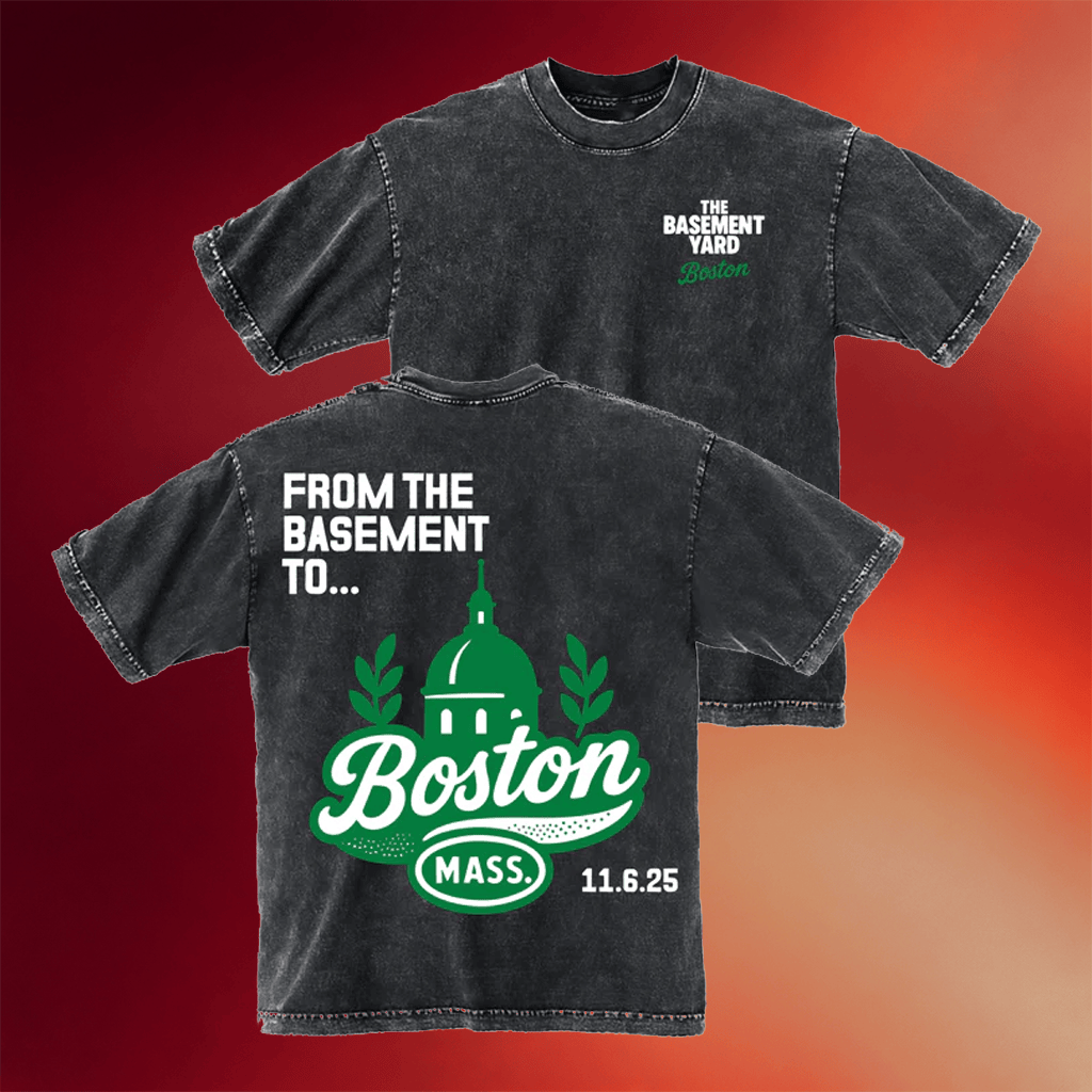 The Basement Yard Merch TBY From The Basement To Boston Washed T-Shirt Gifts For Him Her - Merchluma
