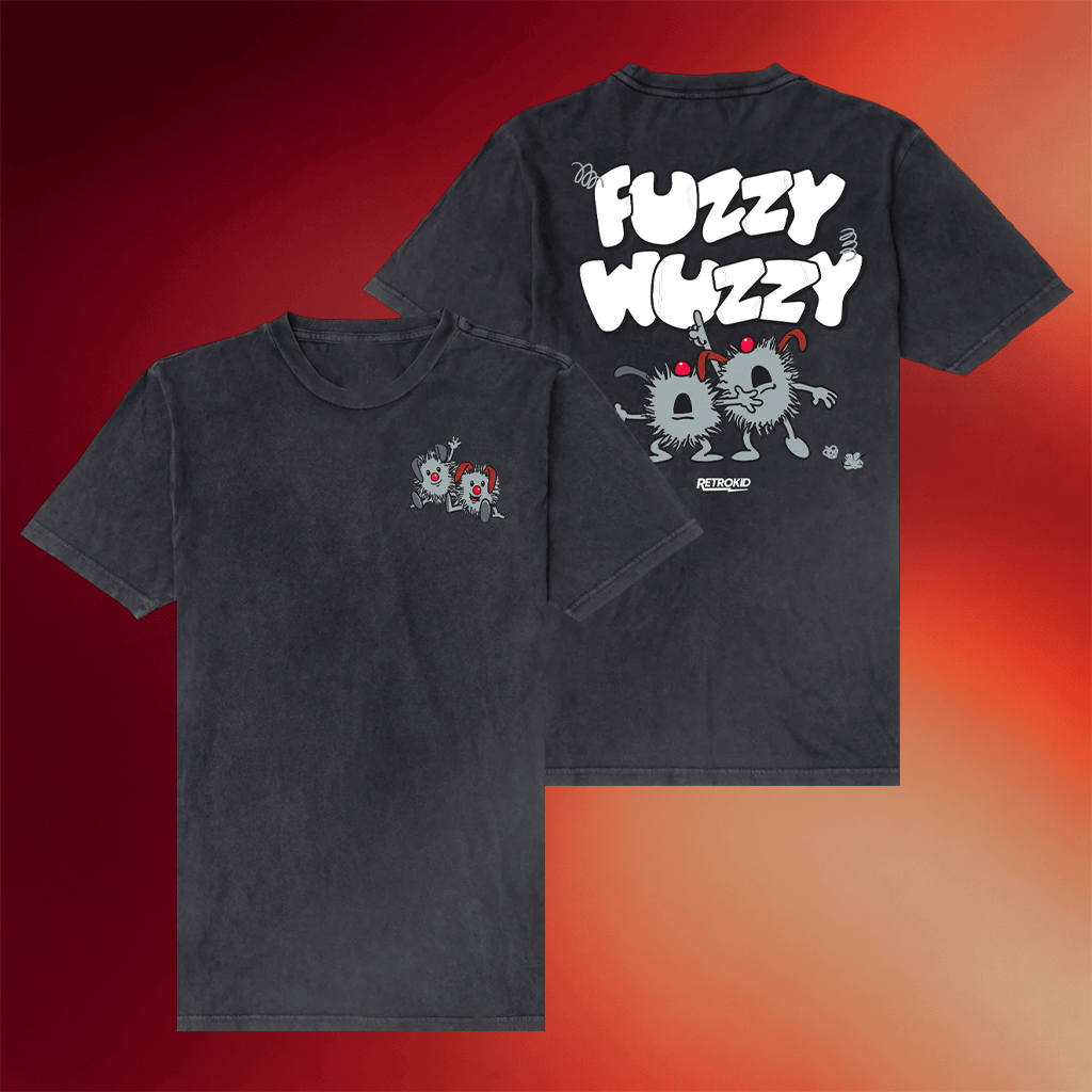 Retrokid Shop Merch 2026 Big Comfy Couch Dust Bunnies Vintage T-Shirt Fuzzy Wuzzy Retrokid Shirt - Merchluma
