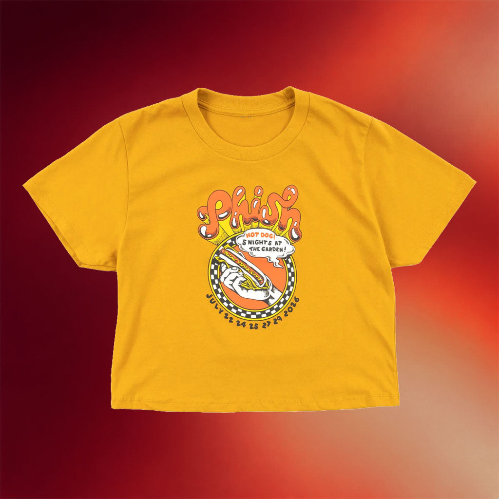 Phish Dry Goods Merch Hot Dog The Garden July 2026 T-Shirt Phish Tour Merch Gift For Band Fans - Merchluma