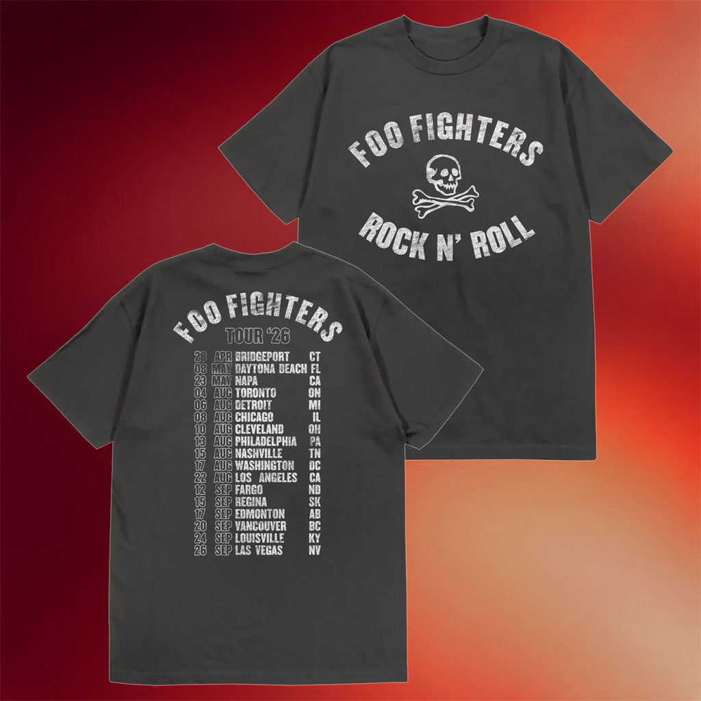 Foo Fighters Merch 2026 Rock N' Roll Tour T-Shirt FF Tour Merch Gift For Music Fans - Merchluma