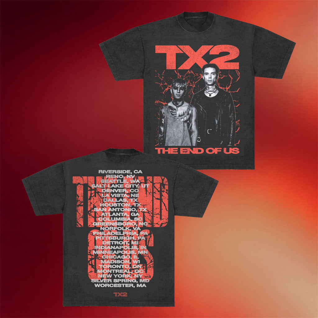 TX2 Merch 2026 End Of Us BVB T-Shirt TX2 Tour Merch Present For Music Lovers - Merchluma