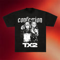 TX2 Merch 2026 Confession T-Shirt Black TX2 Shirt Gifts For People Who Like Music - Merchluma