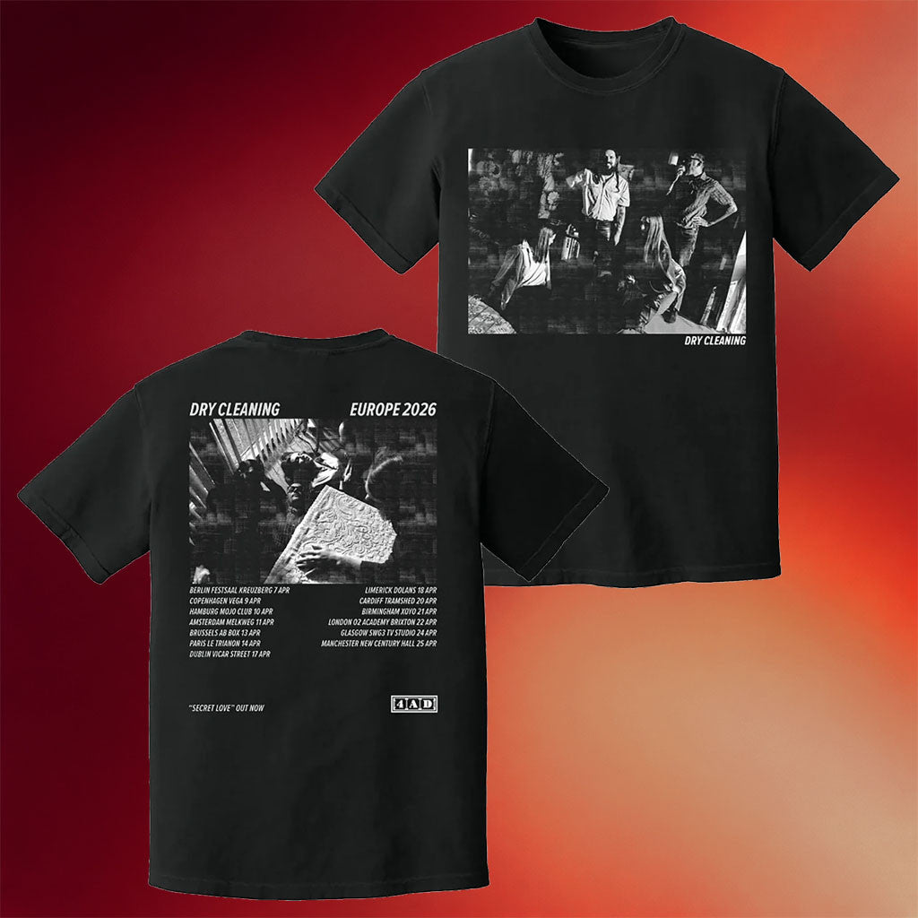 Dry Cleaning Merch Europe 2026 Tour Black T-Shirt Dry Cleaning Merch Gift For Music Lovers - Merchluma