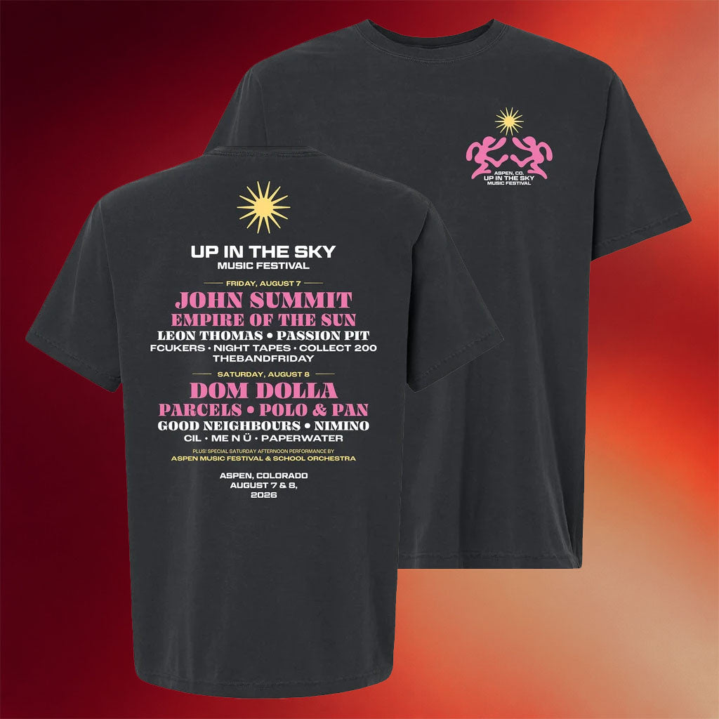 Up In The Sky Music Festival Merch 2026 Dancing Lineup T-Shirt Present For Music Lovers - Merchluma