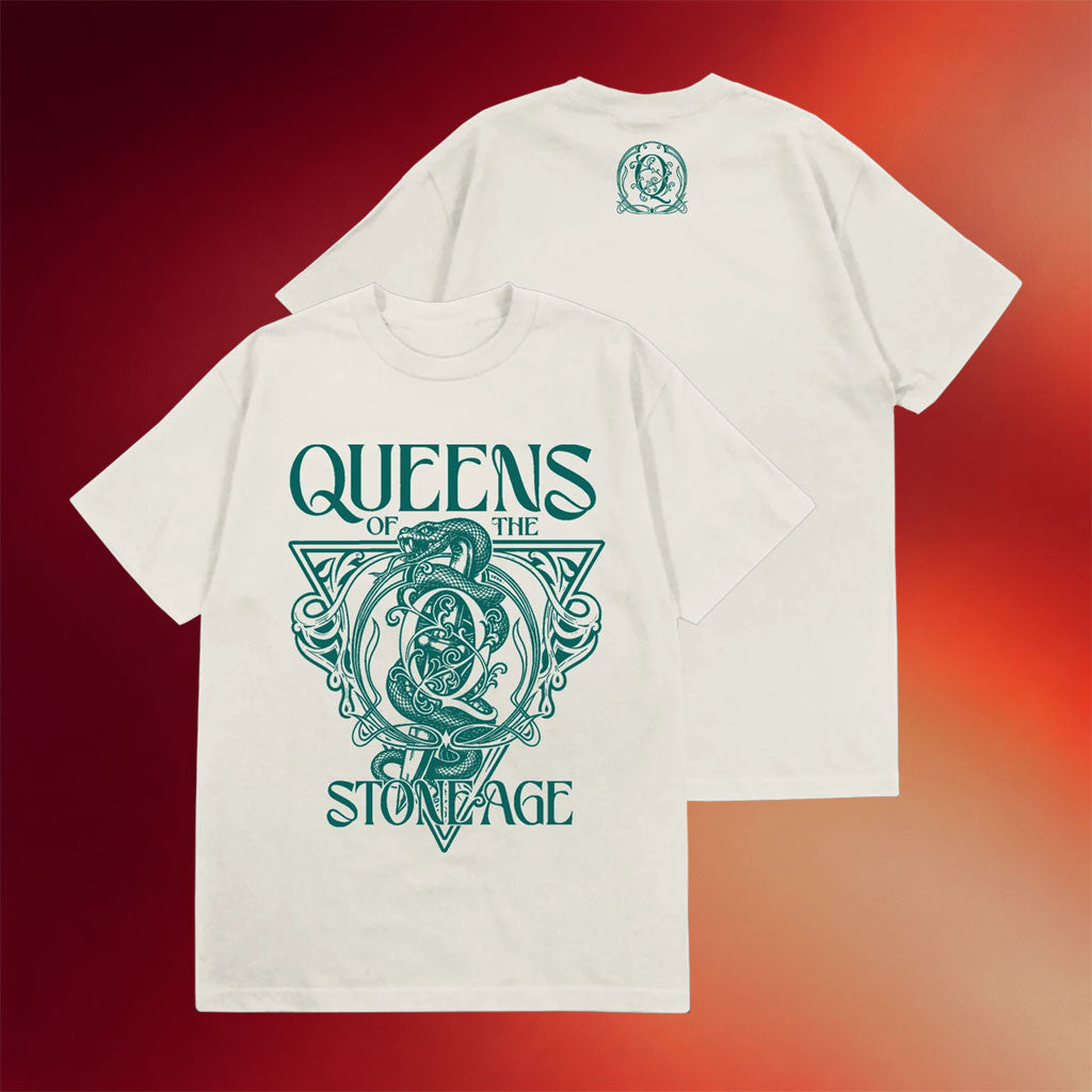 Queens Of The Stone Age Merch 2026 Snake And Dagger Logo T-Shirt Gift Ideas For Rock Fans - Merchluma