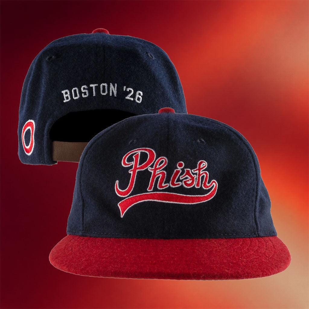 Phish Dry Goods Merch 2026 Phish X Ebbets Field Fenway Snapback Hat Embroidered Fan Gifts - Merchluma