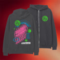Foo Fighters Merch 2026 Retro Skeleton Zip Hoodie Best Gifts For Rock Music Lovers - Merchluma