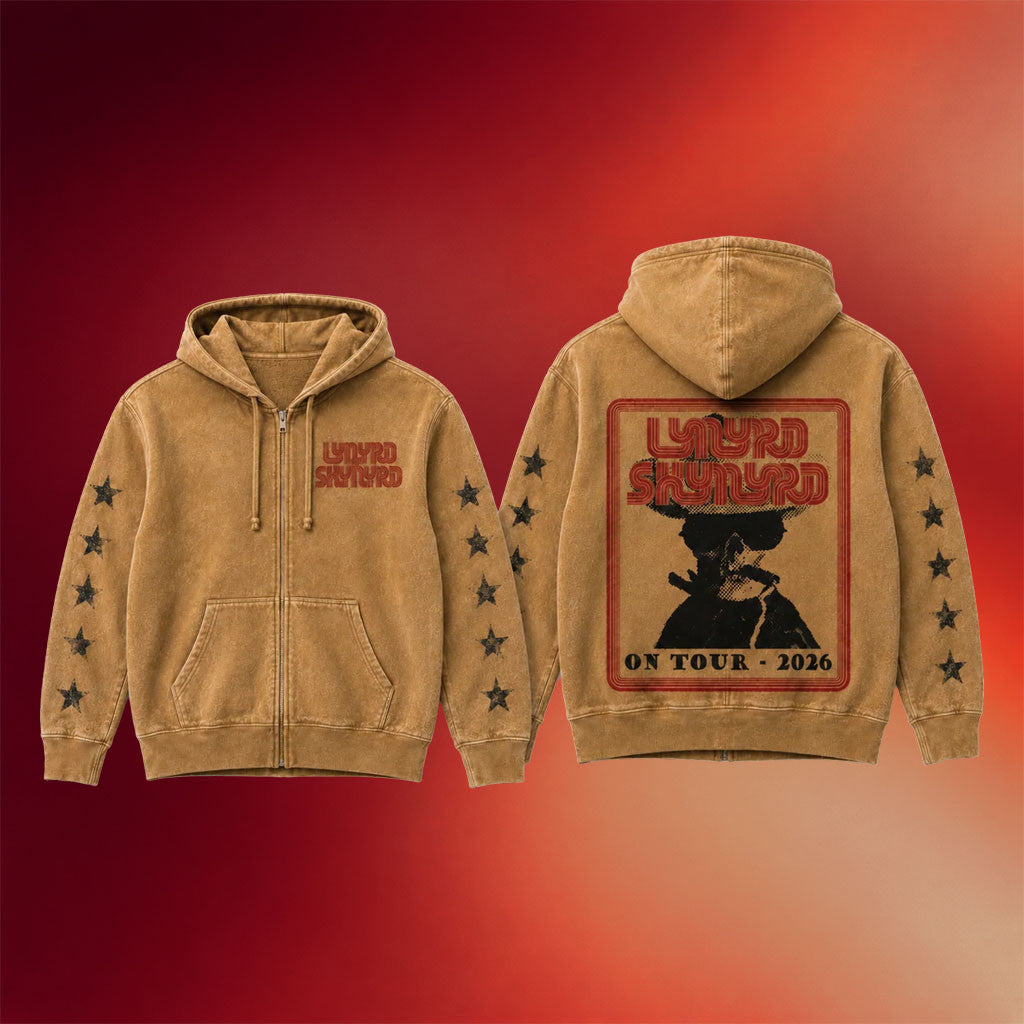 Lynyrd Skynyrd Merch 2026 Retro Rambler Zip Hoodie Lynyrd Skynyrd Tour Merch Band Fan Gifts - Merchluma