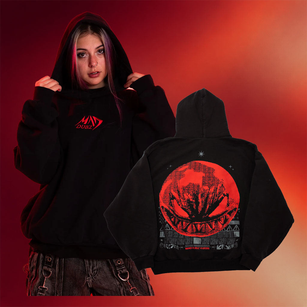 Mad Dubz Merch 2026 Angry Face Hoodie Black Birthday Gifts For Music Lovers - Merchluma