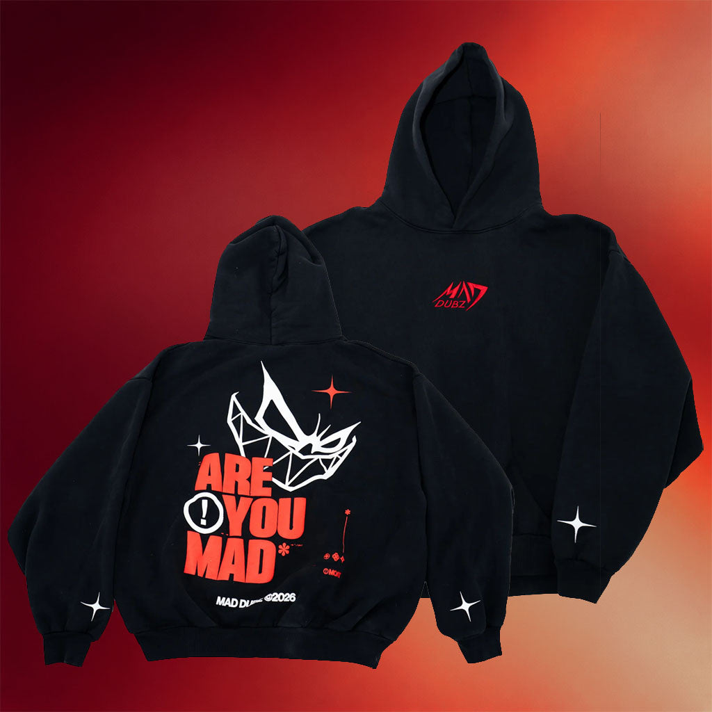 Mad Dubz Merch 2026 Are You Mad Hoodie Black Unique Gift For Boyfriend - Merchluma